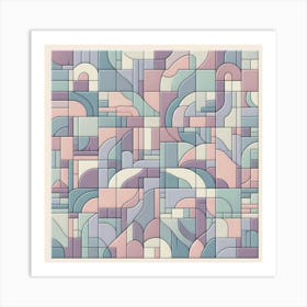 Abstract Geometric Pattern 54 Art Print