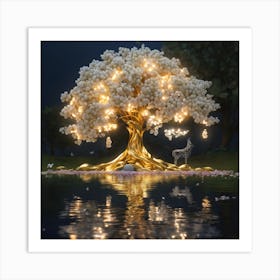 Golden Tree Art Print