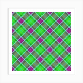 Plaid Fabric 170 Art Print