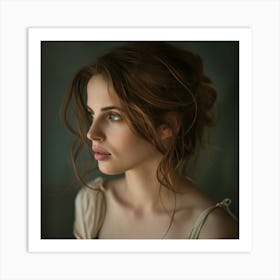 Portrait Of A Young Woman 3 Art Print