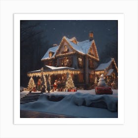 Christmas House 135 Art Print