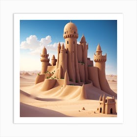 Sand Castle Art Print