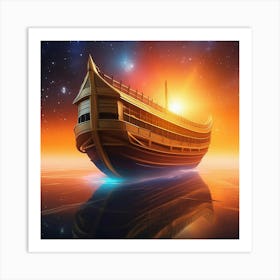 Ship In The Sky Art Print