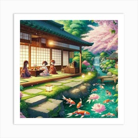 Japanese Garden 10 Art Print