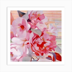 Pink Flowers 1 Art Print