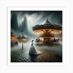 Dracula's Bride Carousel Art Print