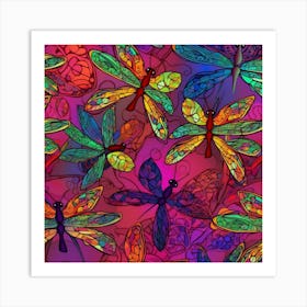 Dragonflies 4 Art Print