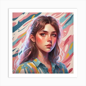 Portrait Of A Girl 1 Art Print