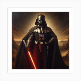 Darth Vader Oil Painting On Canvas Star Wars Art Print Art Print
