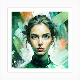 Portrait Of A Woman 8 Art Print