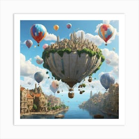 Hot Air Balloons Art Print