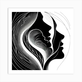 Mother And Child 9 Art Print