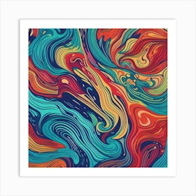 Abstract Swirl Pattern Art Print