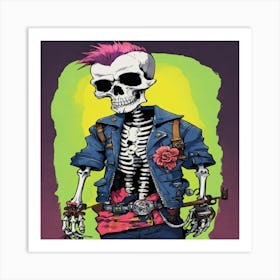 Skeleton 2 Art Print