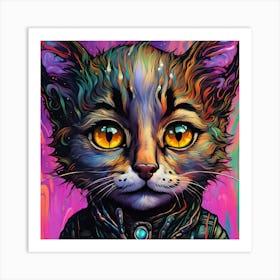 Galaxy Cat Art Print