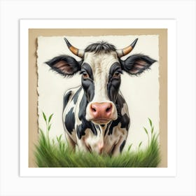 Cow Portrait 21 Art Print