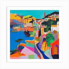 Abstract Travel Collection San Francisco Usa 3 Art Print