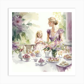 Mothers Day Watercolor Wall Art (5) Art Print