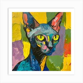 Kisha2849 Picasso Style Hairless Cat No Negative Space Full Pag Af090e63 5d22 4289 B95c 4a5bb35c4f21 Art Print