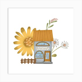 Flower Shop illustration Art Print