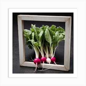 Radishes In A Frame 18 Art Print