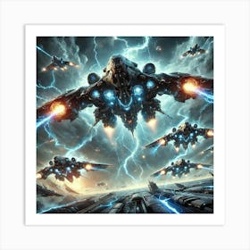 Thunderstrike Destroyers Lightning Strike Generators Art Print