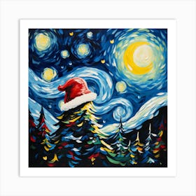 Santa Hat 3 Art Print