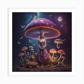 Mushroom Girl 1 Art Print