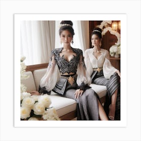 Thailand Wedding Dress Art Print