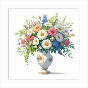 Vase Of Flowers Art Print