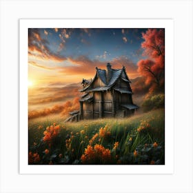 House In The Countryside 5 Art Print