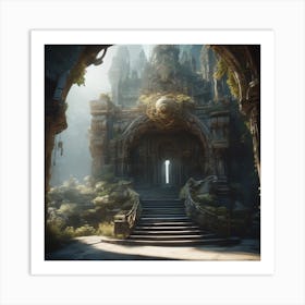 Elven Temple Art Print