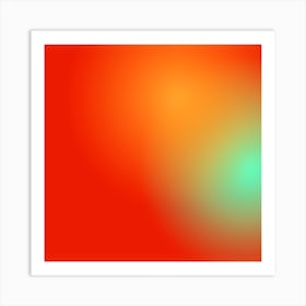 Abstract Red And Green Background Art Print