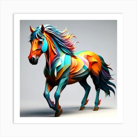 Creative Horse Beauty Illustration Nr 216 Art Print