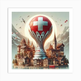 Switzerland Euro 2024 Art Print