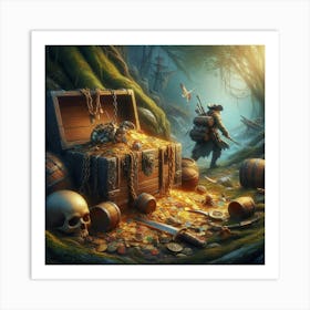 Pirate Treasure Chest Art Print