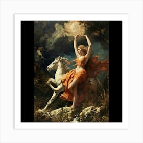 Aphrodite On Horseback Art Print