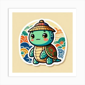 Cute Turtle Art Print