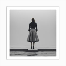 Woman In A Skirt Art Print