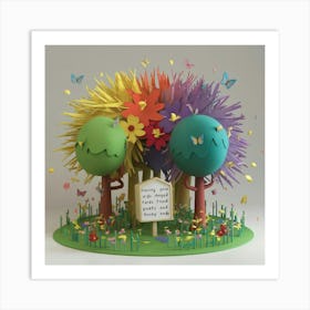 Dr Seuss Tree Art Print