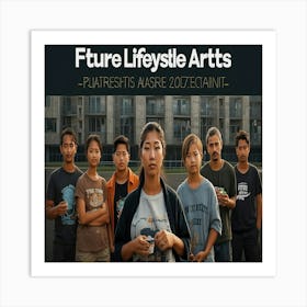 future lifestyle - people - food Art Print