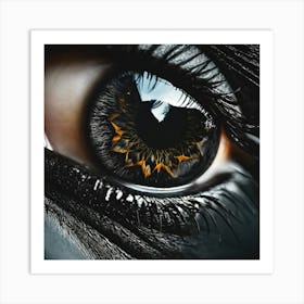 Eye Of A Lion Art Print