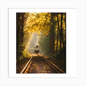 Train In The Woods Art Print