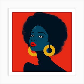 Afro Girl 26 Art Print
