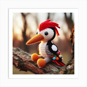 Amigurumi, Woodpecker 1 Art Print