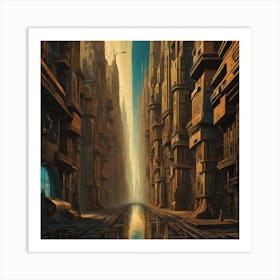 The Metaphysical Future City Pt2 Art Print