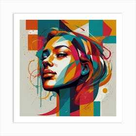 Abstract Piece Of Woman Art Print