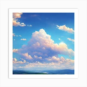 Blue Sky Art Print