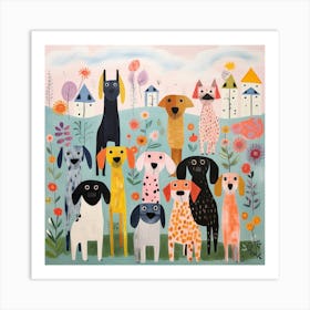 Puppy Love Palette 1 Art Print
