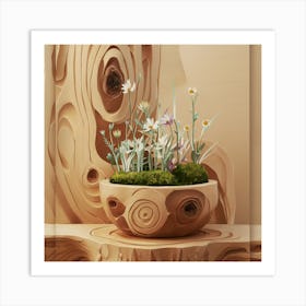 Flower In A Bowl Art Print